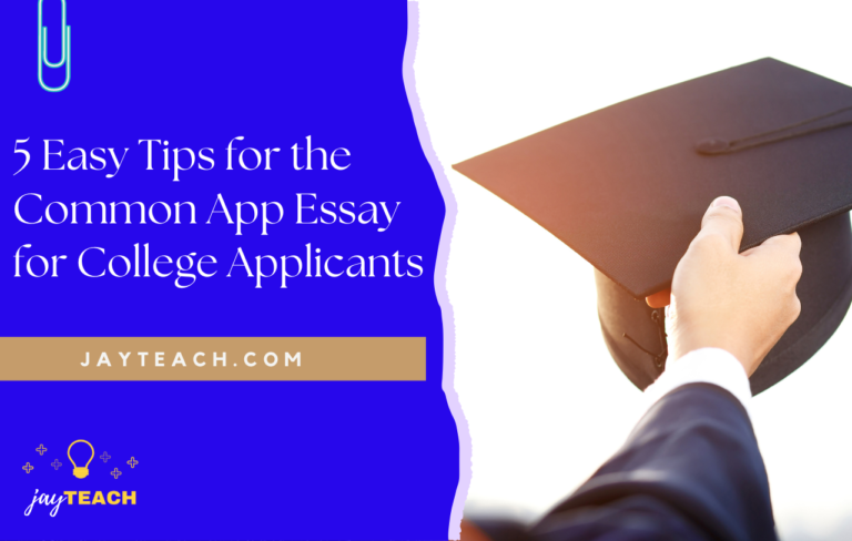 a blog of common app essay tips for students applying to college